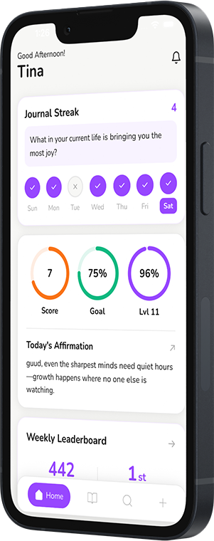 GuudMind AI journal and mood tracker app